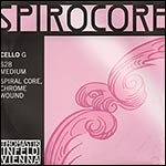 Spirocore Cello G String - chr/steel: Medium