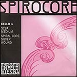 Spirocore Cello G String - silver/steel: Medium