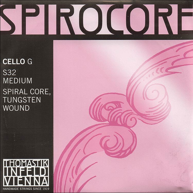 Spirocore Cello G String - tungsten/steel: Medium