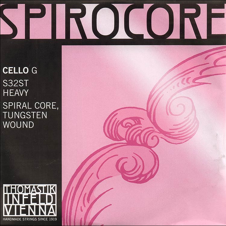 Spirocore Cello G String - tungsten/steel: Thick/stark
