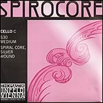 Spirocore Cello C String - silver/steel: Medium