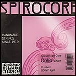 Spirocore Cello C String - silver/steel: Thin/Weich