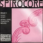Spirocore Cello C String - tungsten/steel: Thick/Stark