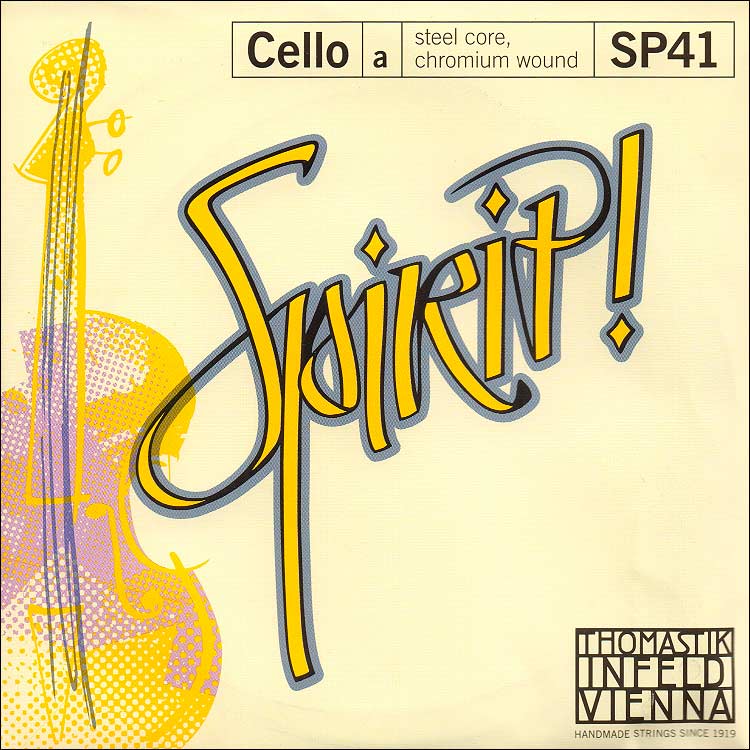 Spirit Cello A String - chromium wound/rope core