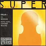 Superflexible Cello A String - chromesteel/steel: Medium