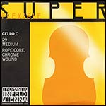 Superflexible Cello C String - chromesteel/steel: Medium