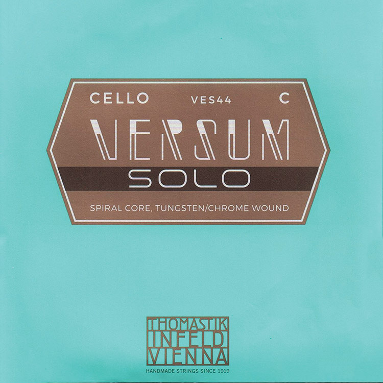 Versum Solo Cello C String - tungsten-chrome/spiral core: Medium