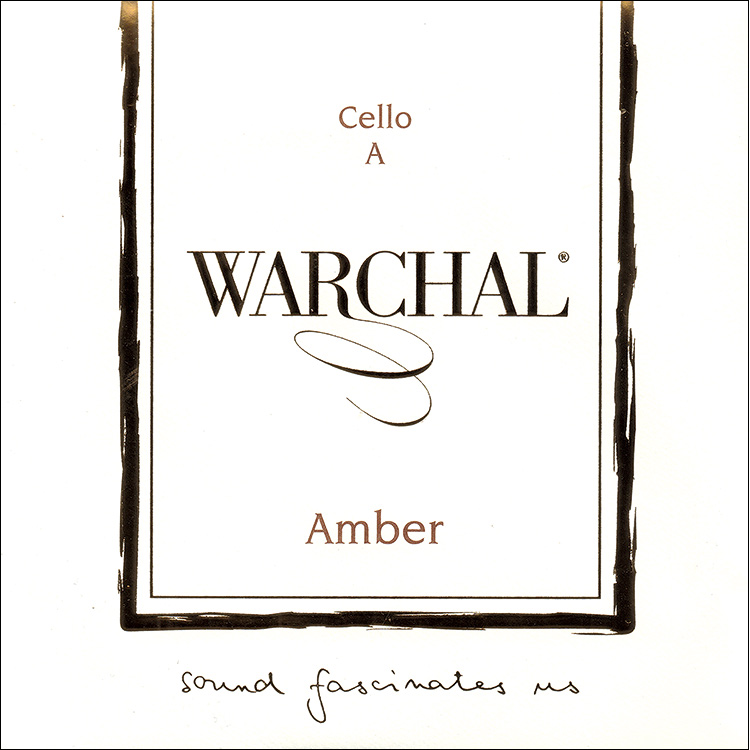 Warchal Amber Cello A String - Hydronalium-steel/synthetic: Medium