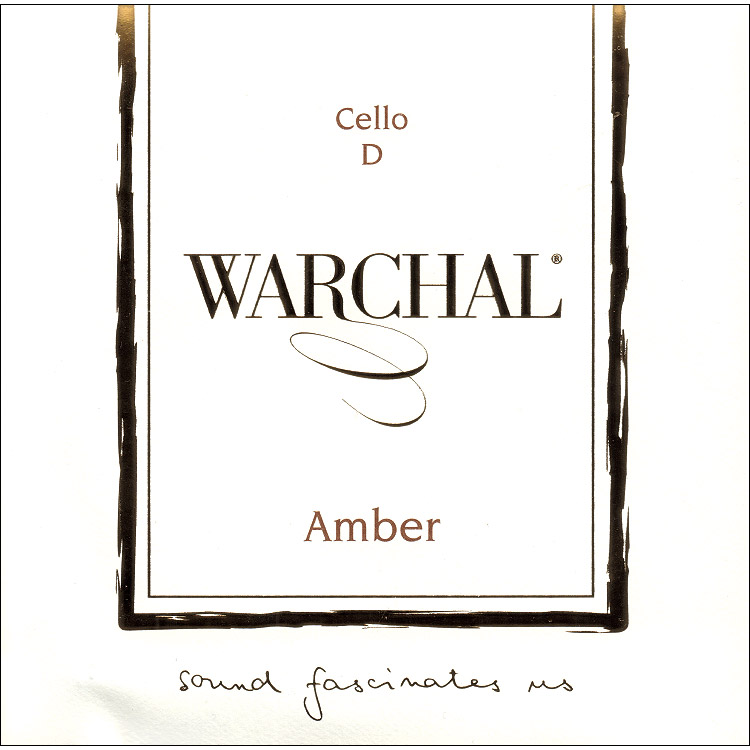 Warchal Amber Cello D String - Hydronalium-Silver/syn.: Medium