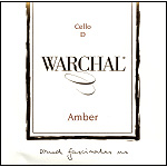 Warchal Amber Cello D String - Hydronalium-Silver/syn.: Medium