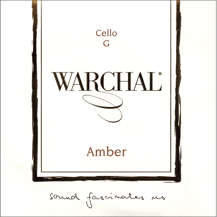 Warchal Amber Cello G String - Tungsten-silver/synthetic: Medium