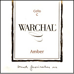 Warchal Amber Cello C String - Tungsten-silver/synthetic: Medium