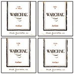 Warchal Amber Cello String Set, metal-core A: Medium