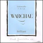 Warchal Brilliant Cello A String - Hyronalium/Synthetic: Medium