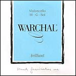 Warchal Brilliant Cello G String - Tungsten-Silver/Synthetic: Medium