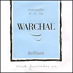 Warchal Brilliant Cello C String - Tungsten-Silver/Synthetic: Medium