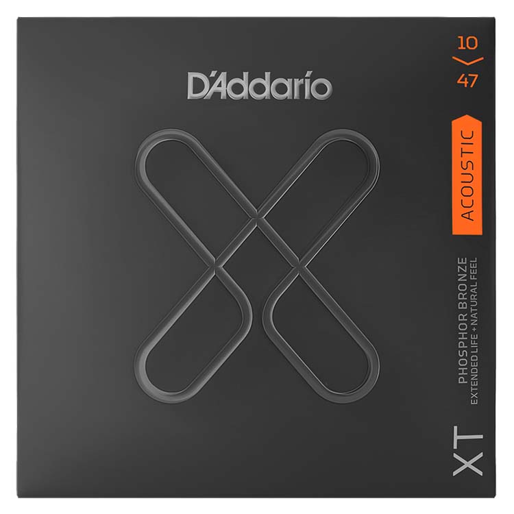 D'Addario XTAPB1047 Acoustic Guitar Phosphor Bronze 10-47, Extra Light String Set