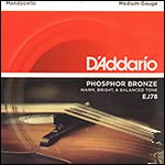 D'Addario EJ78 Mandocello Phosphor Bronze Medium Set (.0220, .0340, .0480, .0740)
