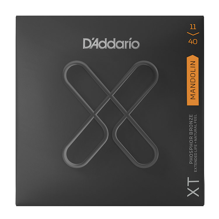 D'Addario XTM1140 Mandolin Coated Phosphor Bronze Medium String Set, 11-40