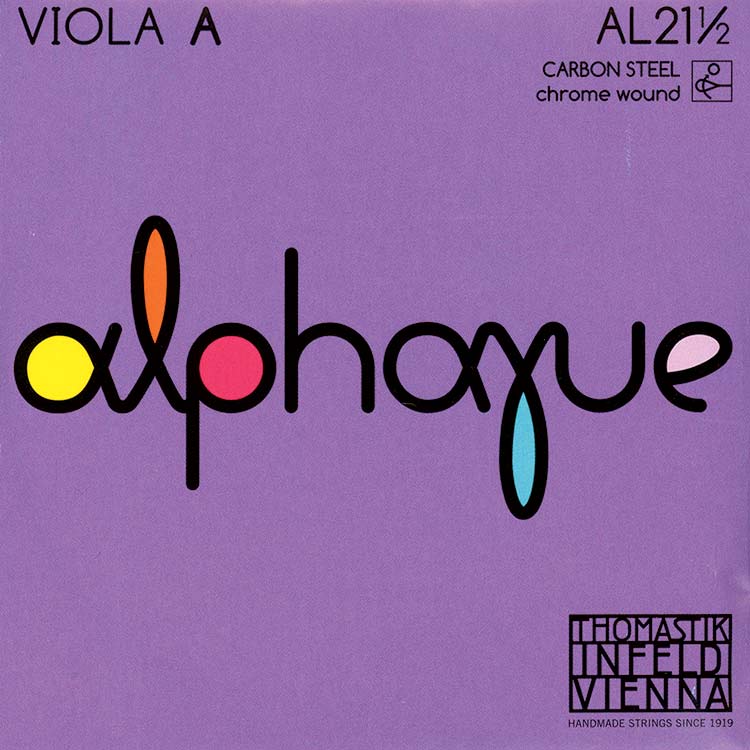 Alphayue 14"" Viola A - Chrome/Carbon steel, removable ball end: Medium