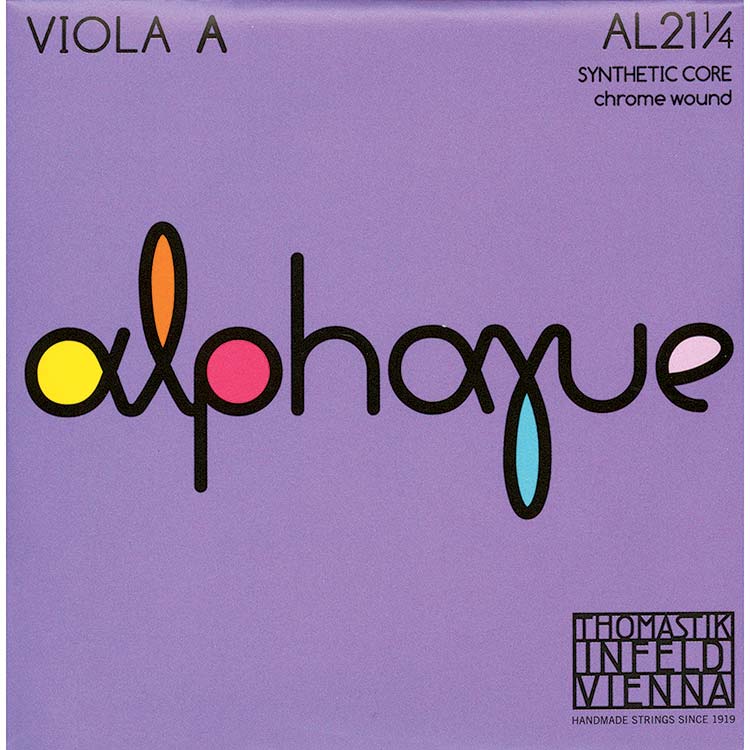 Alphayue 13"" Viola A - Chrome/synthetic, ball end: Medium