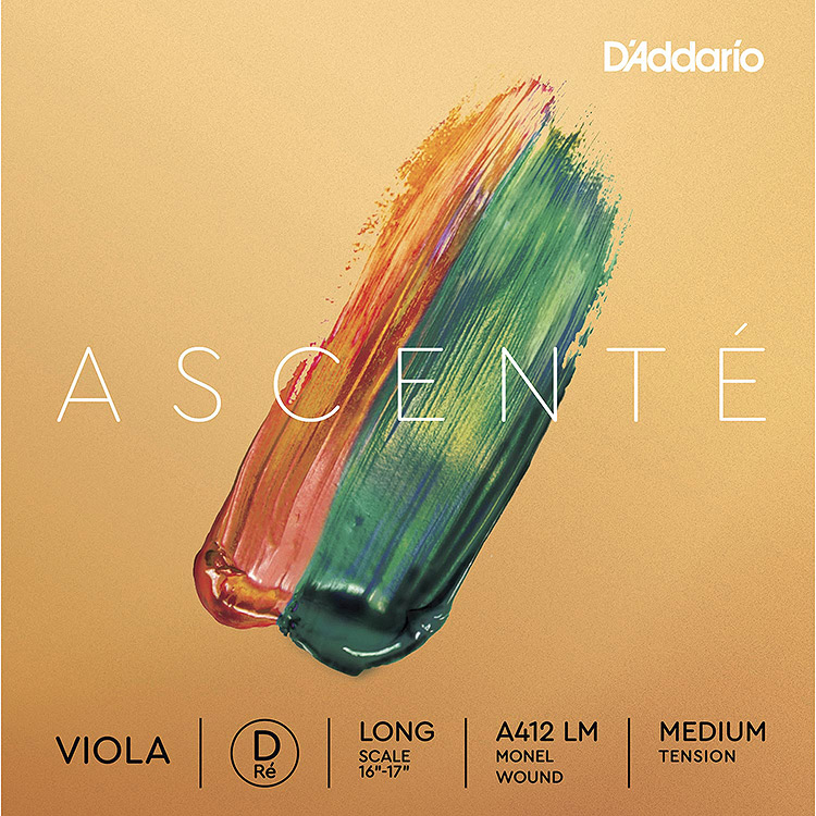 Ascente 16''-16 1/2'' Viola D String, Monel: Medium