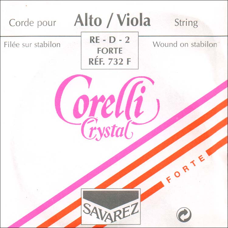 Corelli Crystal Viola D String - alum/stabilon: Fort-high
