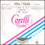 Corelli Crystal Viola G String - silver/stabilon: Medium