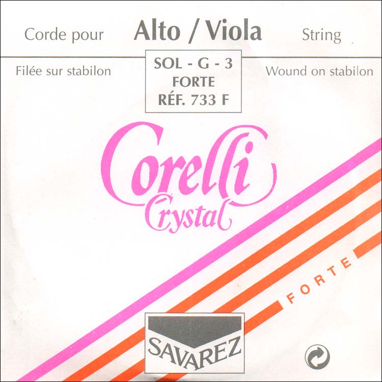 Corelli Crystal Viola G String - silver/stabilon: Fort-high