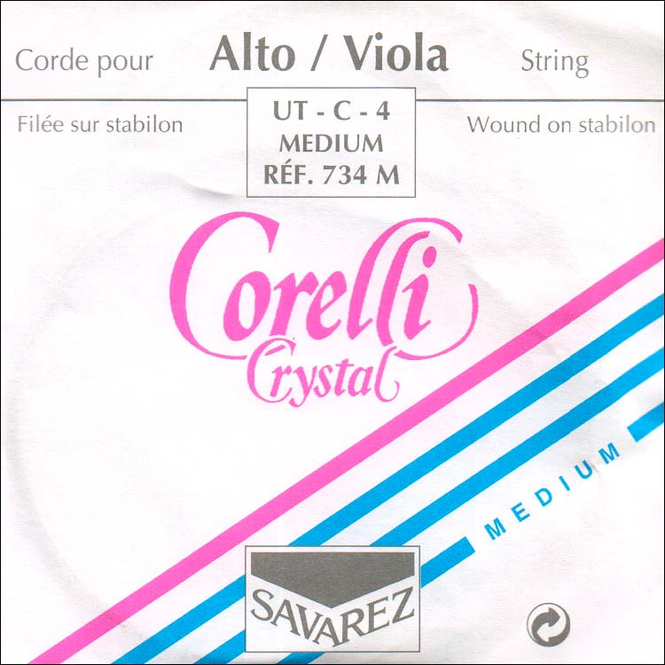 Corelli Crystal Viola C String - tungsten/stabilon: Medium