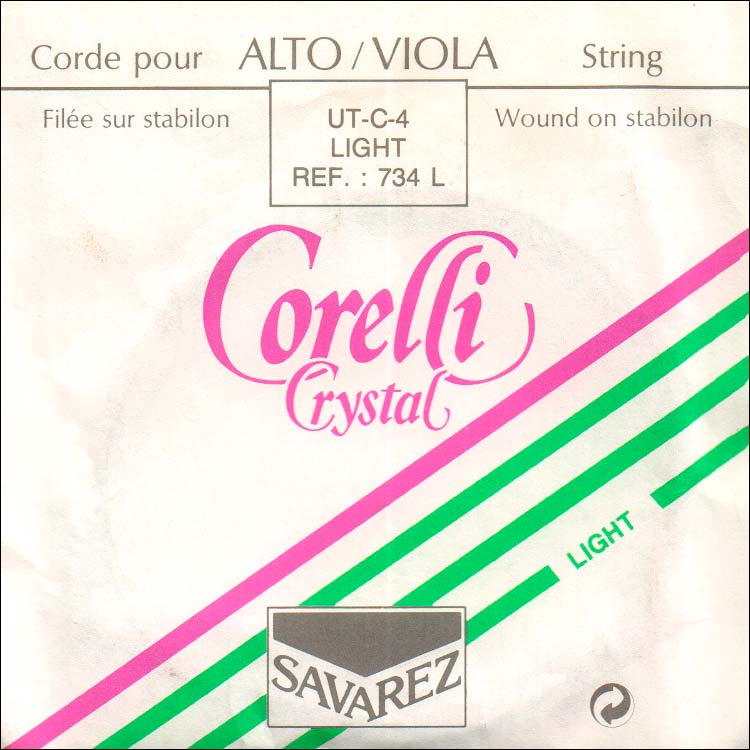 Corelli Crystal Viola C String - tungsten/stabilon: Medium-li