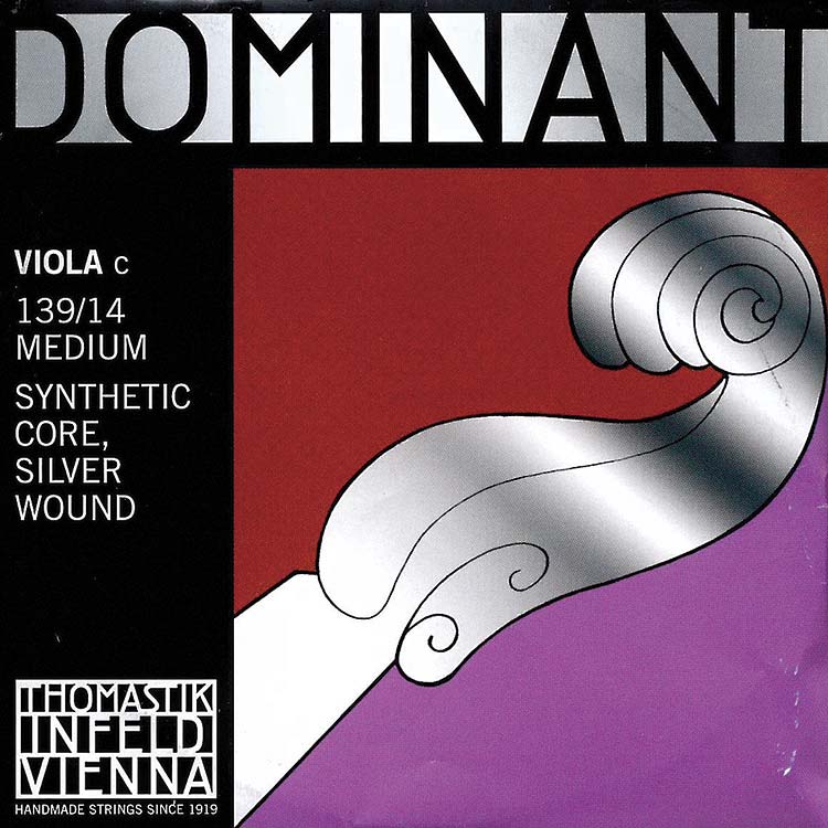 Dominant 14" Viola C String - Silver/Perlon: Medium