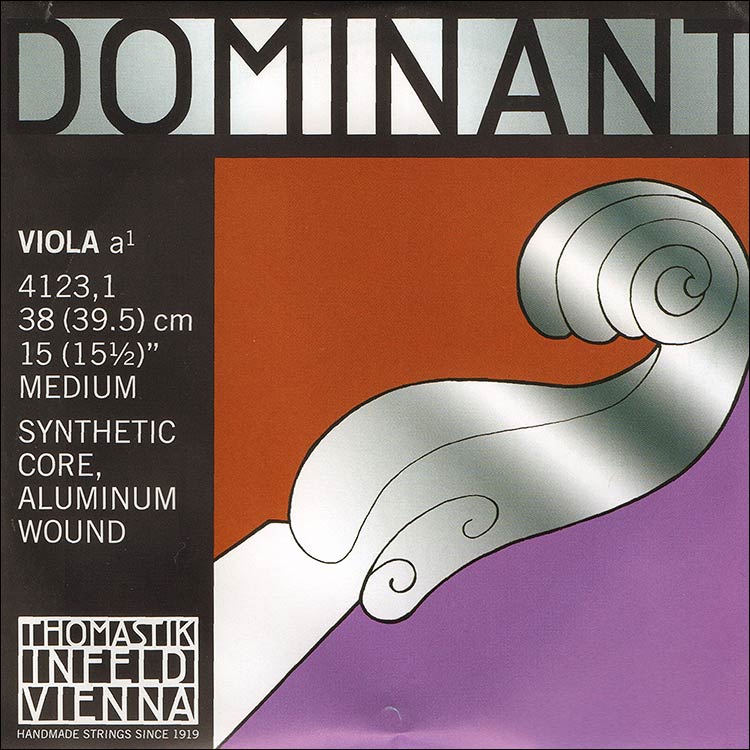 Dominant 16"-17" Viola A String - Aluminum/Perlon: Medium