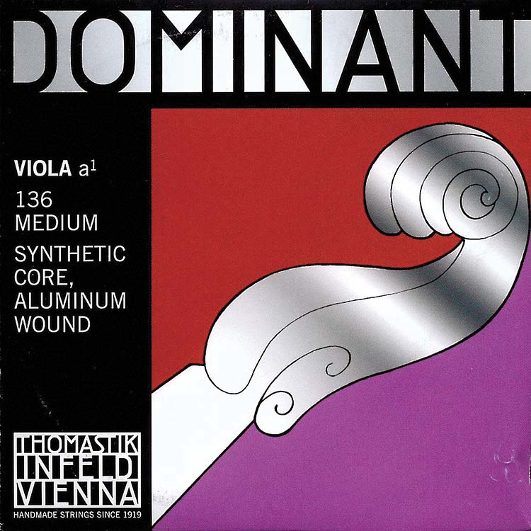 Dominant 15"-16" Viola A String - Aluminum/Perlon: Medium