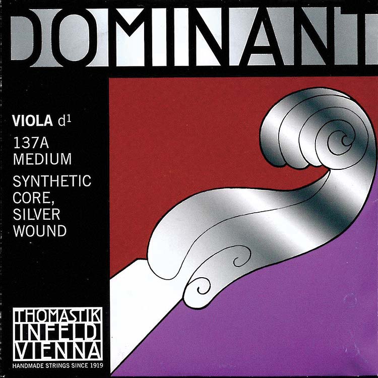 Dominant 15"-16" Viola D String - Silver/Perlon: Medium