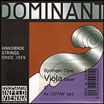Dominant 15"-16" Viola D String - Silver/Perlon: Thin/Weich