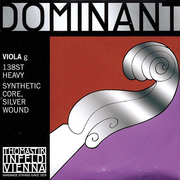 Dominant 15"-16" Viola G String - Silver/Perlon: Thick/Stark