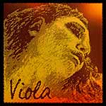Evah Pirazzi Gold Viola G String - Silver/Synthetic: Medium with Ball End