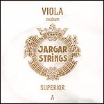 Jargar Superior Viola A String - chromesteel/synthetic: Medium, ball