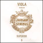 Jargar Superior Viola D String - Silver/synthetic: Medium, ball