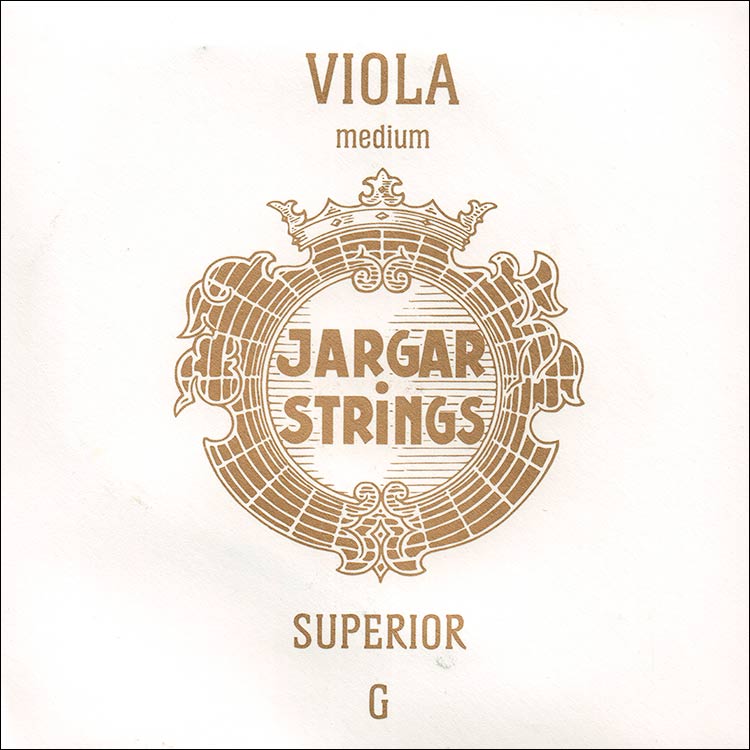 Jargar Superior Viola G String - Silver/synthetic: Medium, ball