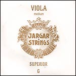 Jargar Superior Viola G String - Silver/synthetic: Medium, ball