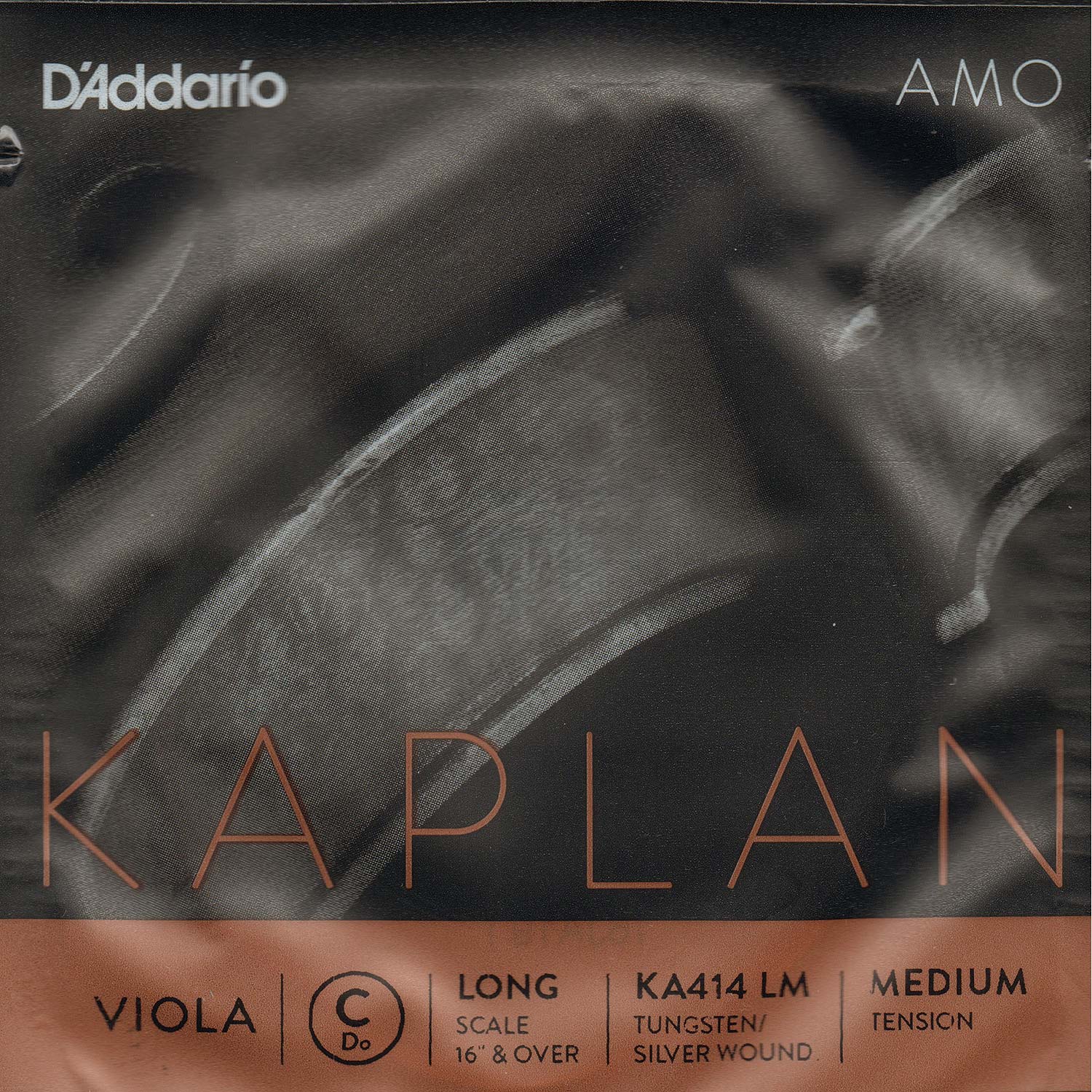 Kaplan Amo 16"17" Viola C String, Medium Johnson String Instrument