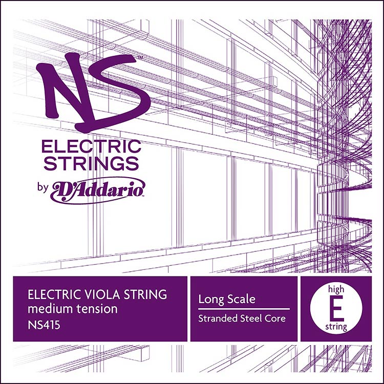 NS Electric Viola High E String - stranded steel core: Medium