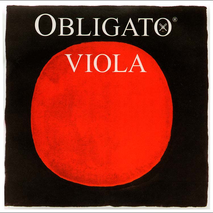 Obligato Viola D String - silver/synthetic: Medium