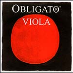 Obligato Viola D String - silver/synthetic: Thin/Weich