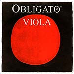 Obligato Viola G String - silver/synthetic: Thick/Stark