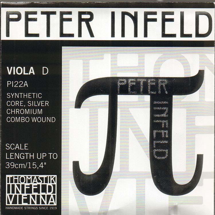 Peter Infeld Viola D String - chromium combo/synthetic: Medium