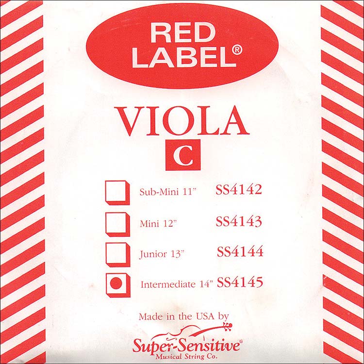 Red Label Viola C String - nickel/steel (up to 14