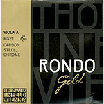 Rondo Gold Viola A String &ndash; Chrome/Carbon Steel, Medium, Removable Ball